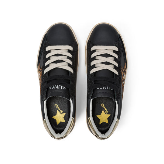 White/black Katy Leather