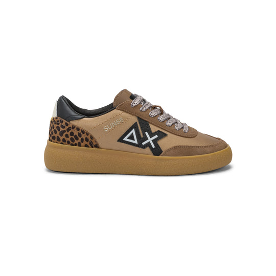 FOX SALLY NYLON AND SUEDE SNEAKER