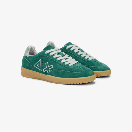 GREEN EMERALD CALIFORNIA SUN SUEDE SNEAKER WITH LOGO