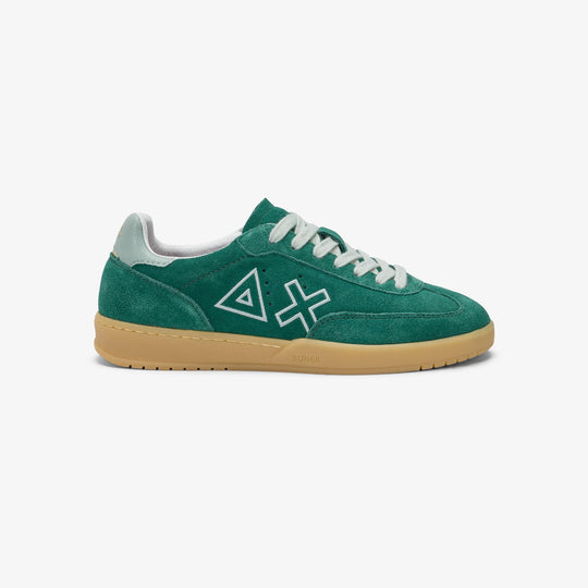 GREEN EMERALD CALIFORNIA SUN SUEDE SNEAKER WITH LOGO