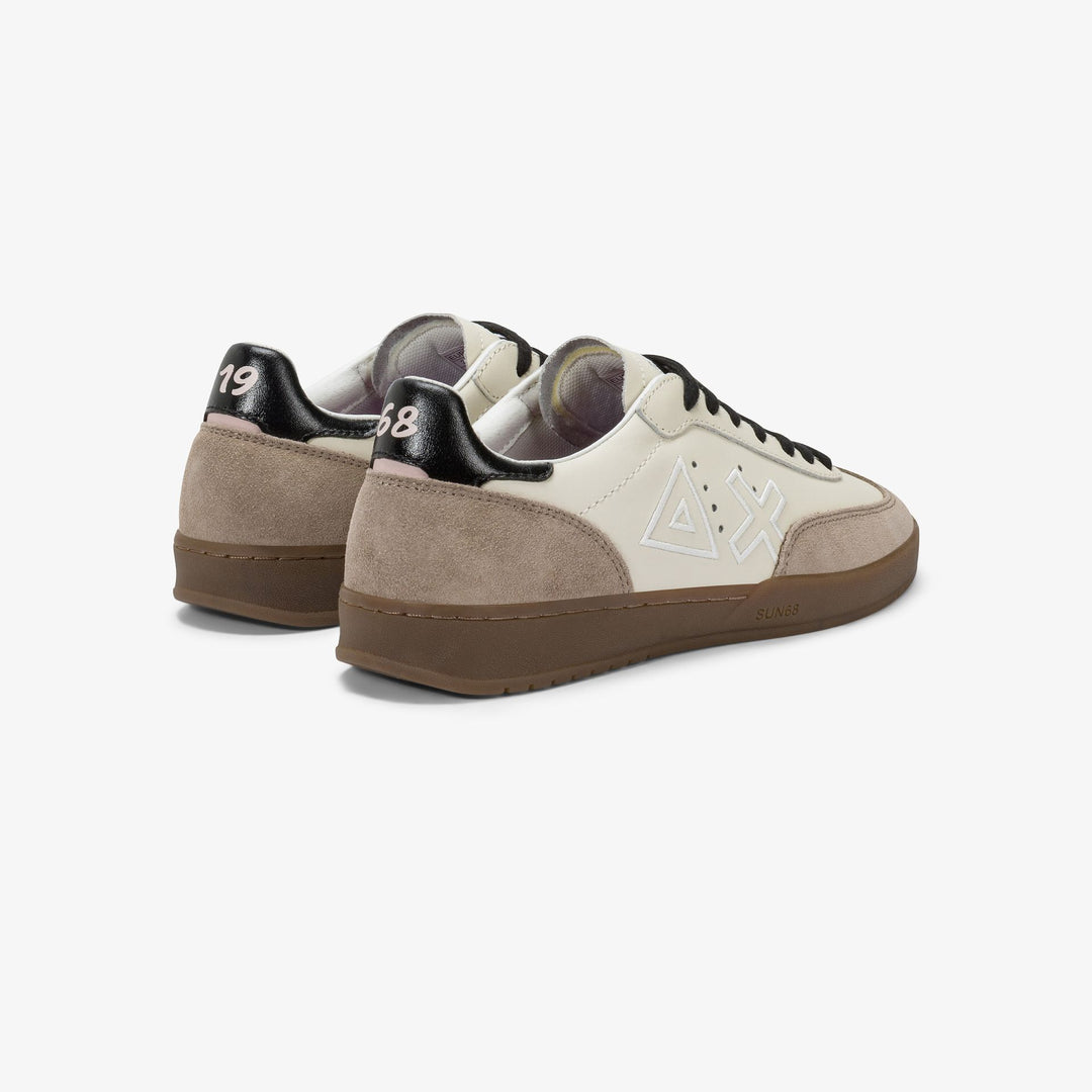 OFF WHITE CALIFORNIA SUN LEATHER AND SUEDE SNEAKER