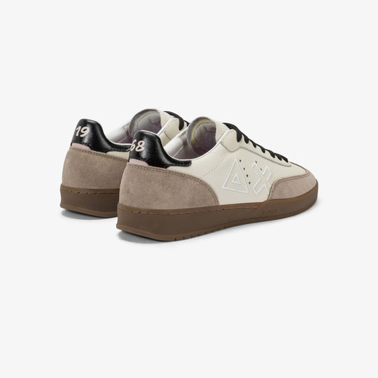 OFF WHITE CALIFORNIA SUN LEATHER AND SUEDE SNEAKER