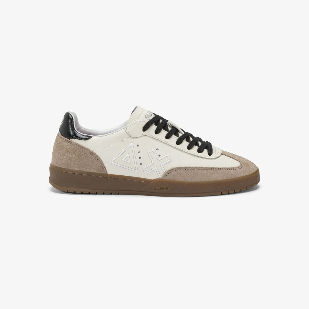 OFF WHITE CALIFORNIA SUN LEATHER AND SUEDE SNEAKER