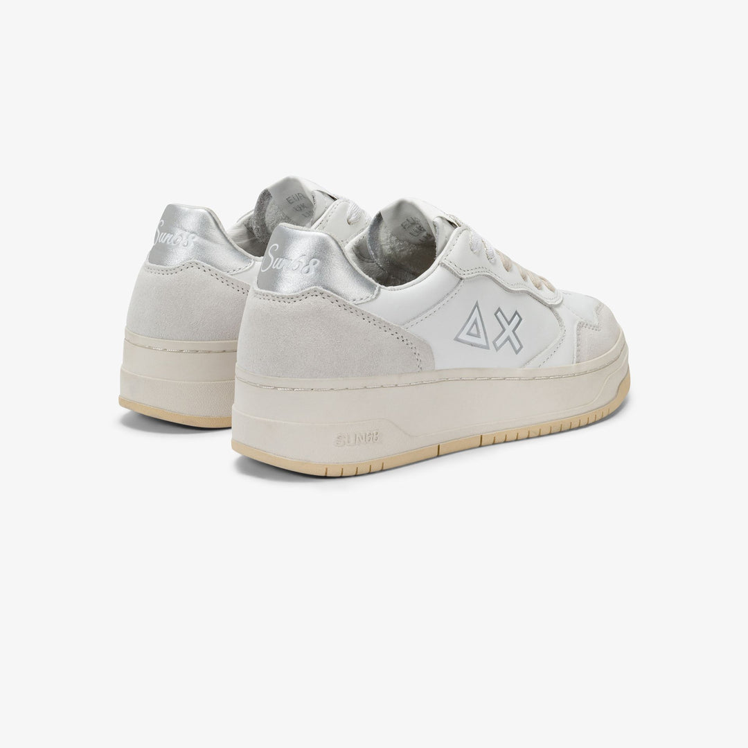 SILVER BASKET LOVE LADY LEATHER SNEAKER