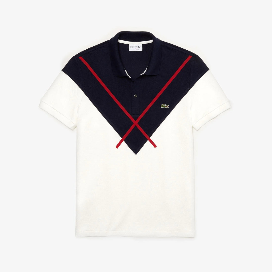 Lacoste Men's Made In France Regular Fit Jacquard Patterned Piqué Polo Shirt