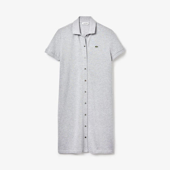 Women's Cotton Pique Buttoned Polo Dress - EF5468