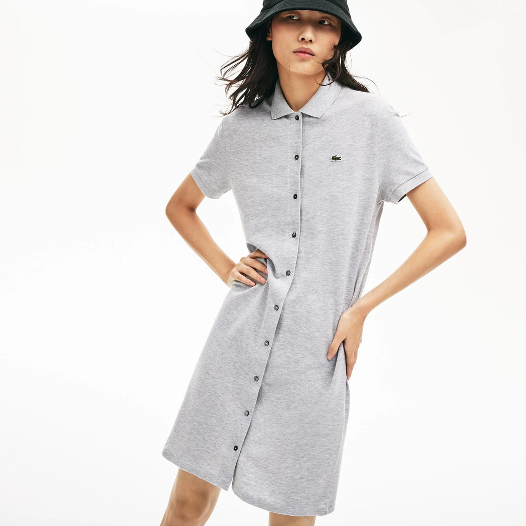 Women's Cotton Pique Buttoned Polo Dress - EF5468