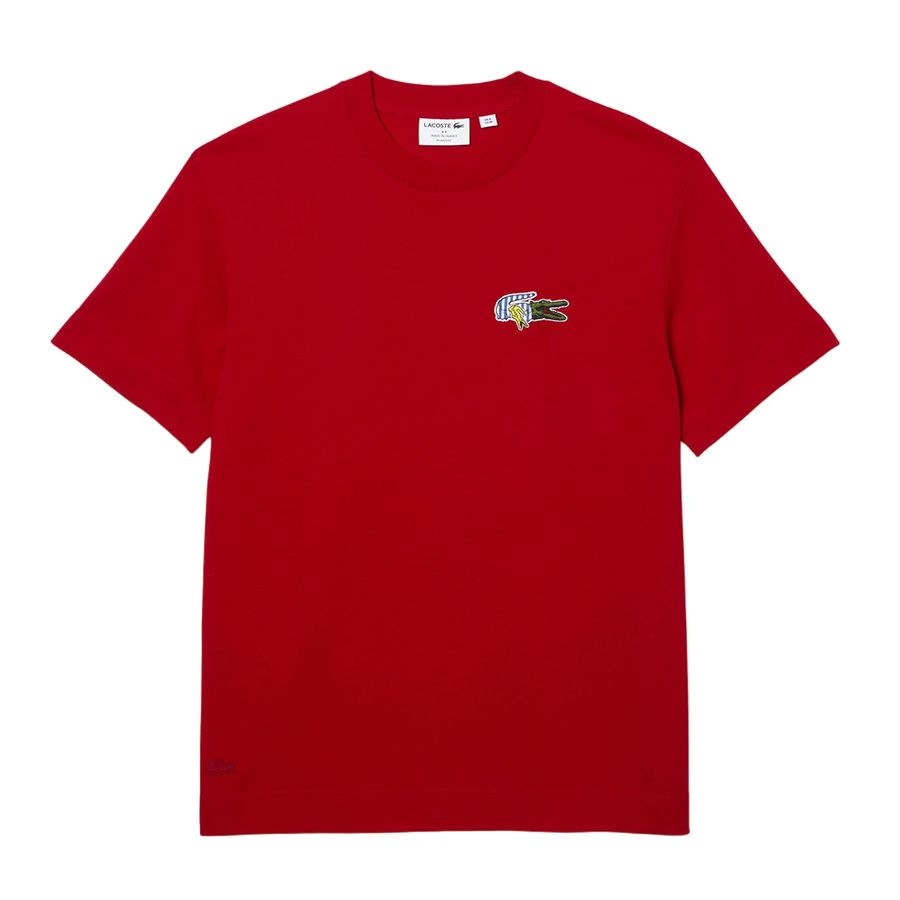 Men's Lacoste Holiday Relaxed Fit Comic Effect Badge T-Shirt