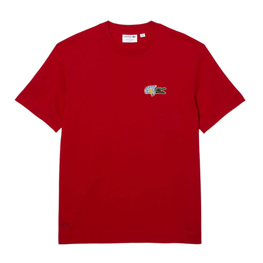Men's Lacoste Holiday Relaxed Fit Comic Effect Badge T-Shirt