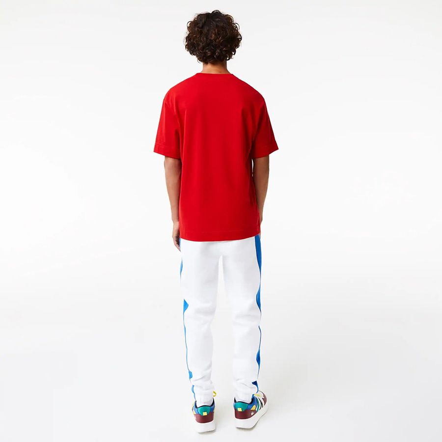 Men's Lacoste Holiday Relaxed Fit Comic Effect Badge T-Shirt