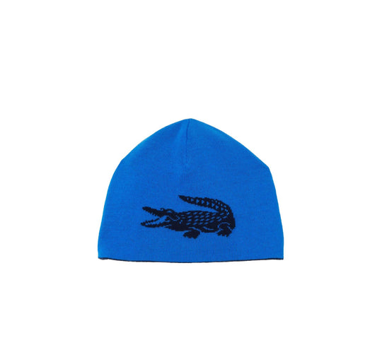 Unisex Lacoste Contrast Crocodile Reversible Beanie - RB0059