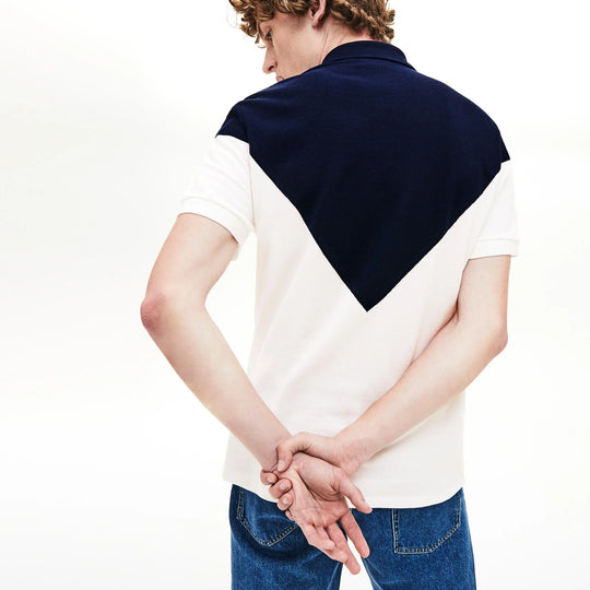 Lacoste Men's Made In France Regular Fit Jacquard Patterned Piqué Polo Shirt