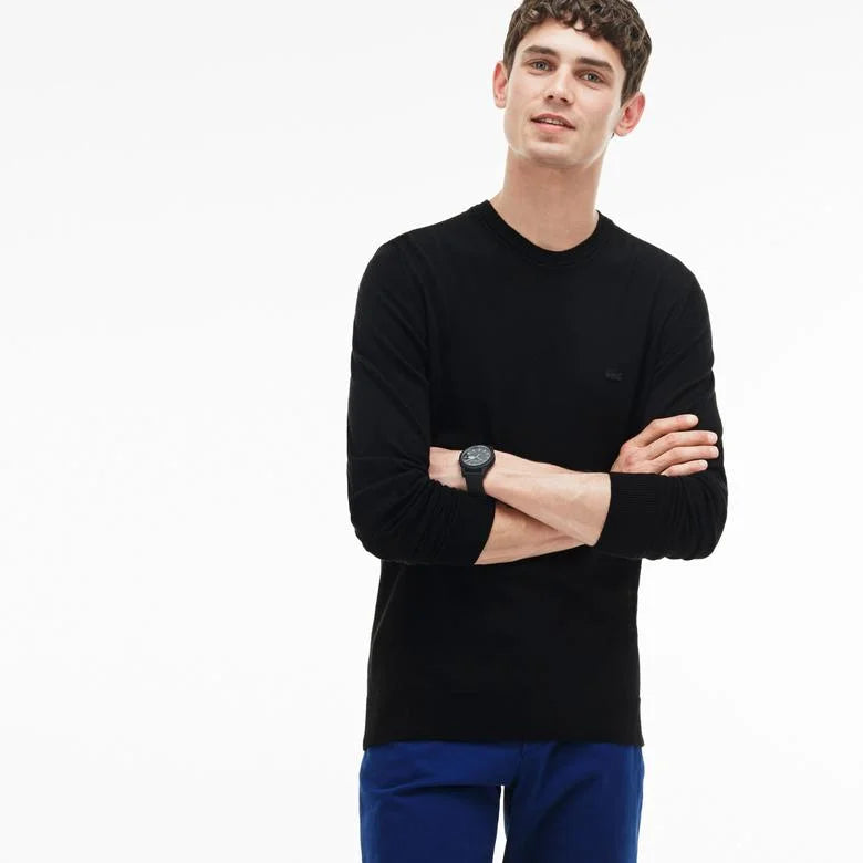 Men's Crew Neck Wool Jersey Sweater - AH2997