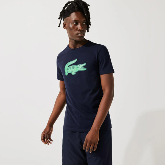 Men's Lacoste SPORT 3D Print Crocodile Breathable Jersey T-shirt - TH2042