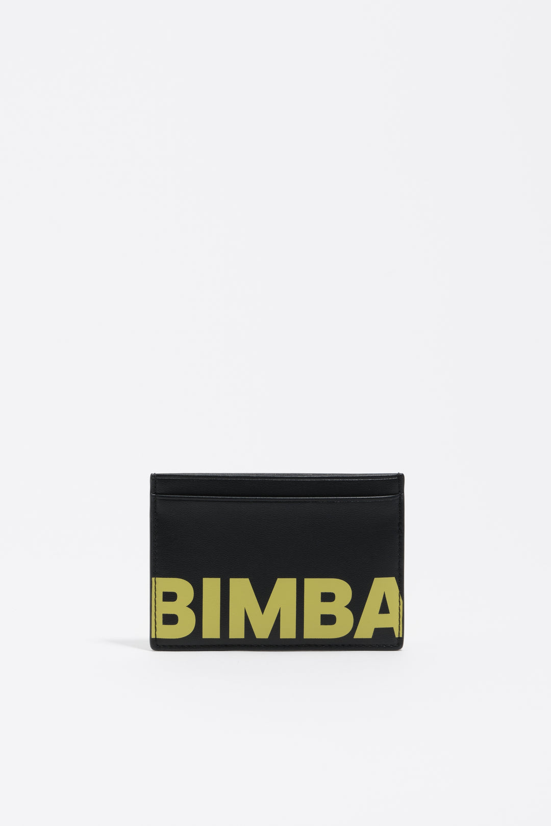 Black leather card holder