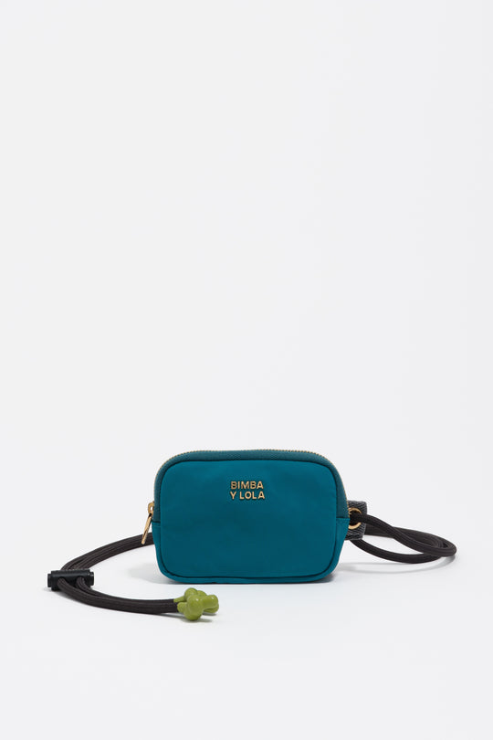 Lagoon blue nylon coin purse - MYHOLDAL LEBANON