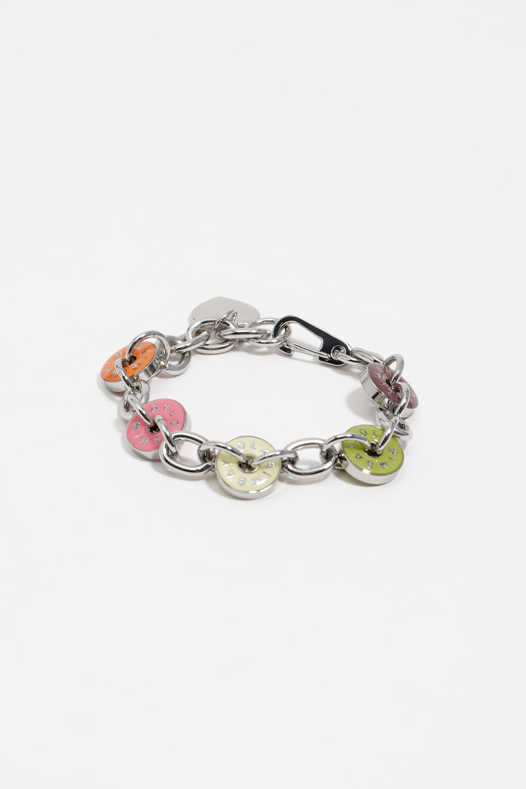 Silver-tone logos bracelet
