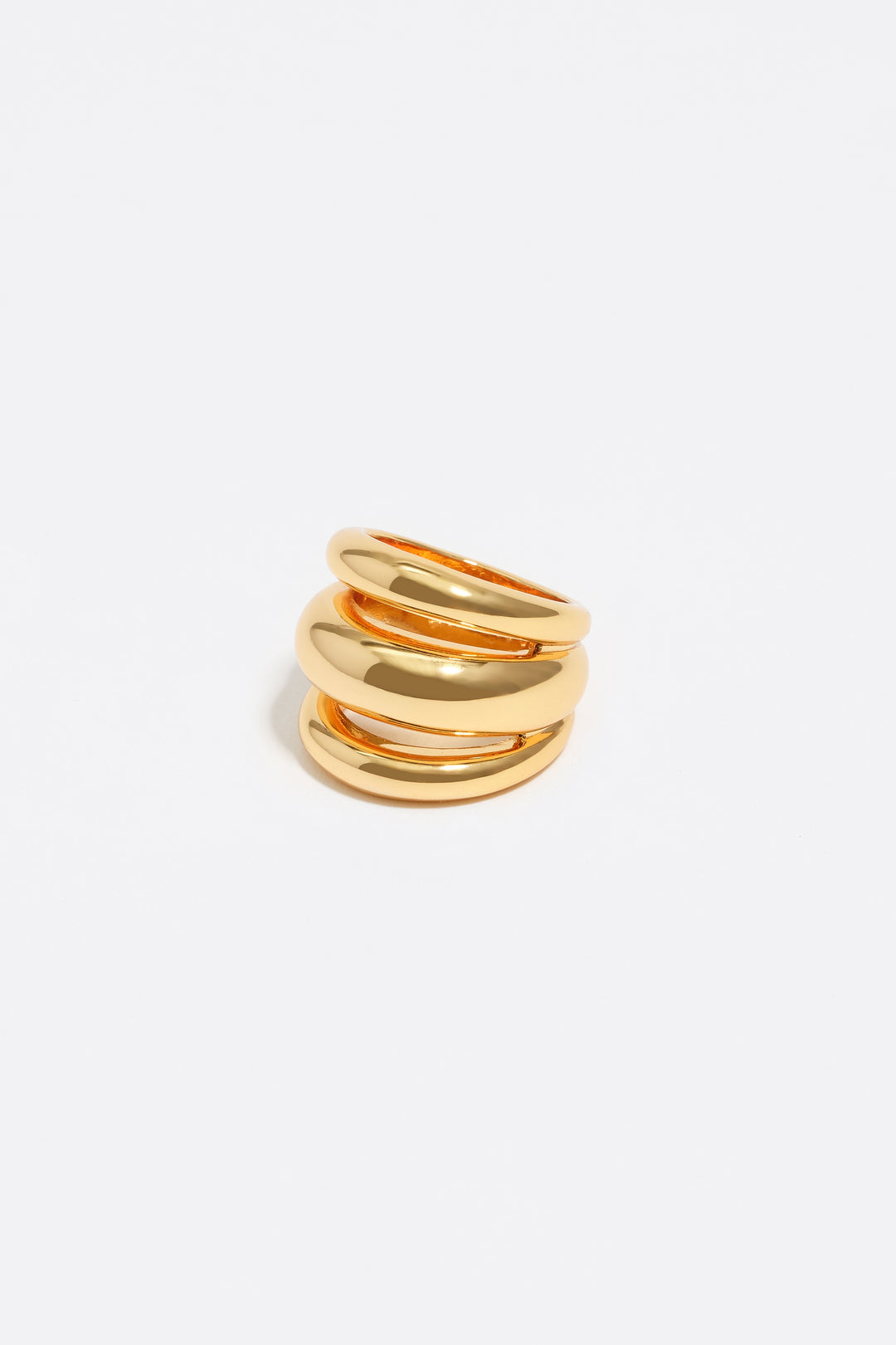 Golden bands ring