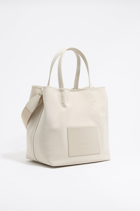 Large stone white nylon Chihuahua shopper bag - MYHOLDAL LEBANON