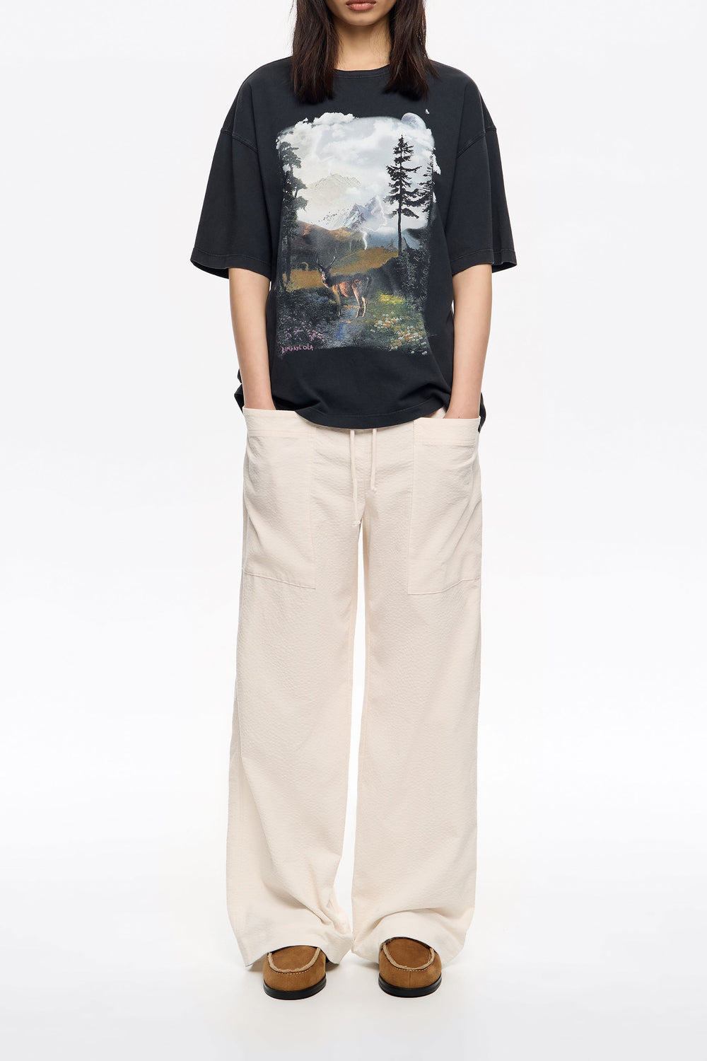 Off-white maxi corduroy pockets mini trousers