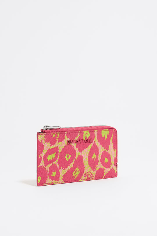 Leopard pink purse