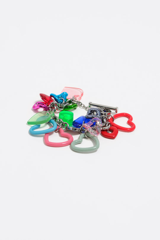 Multicolor hearts bracelet