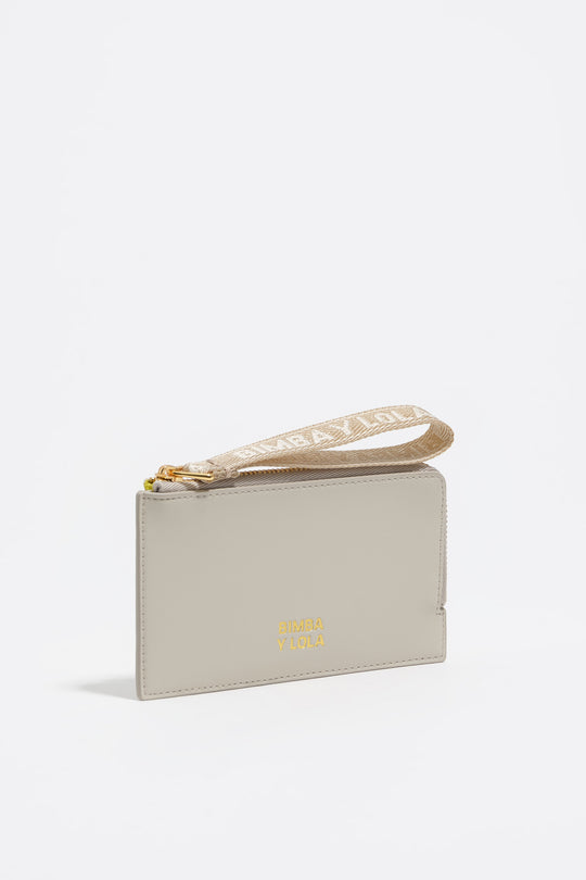 Stone leather purse