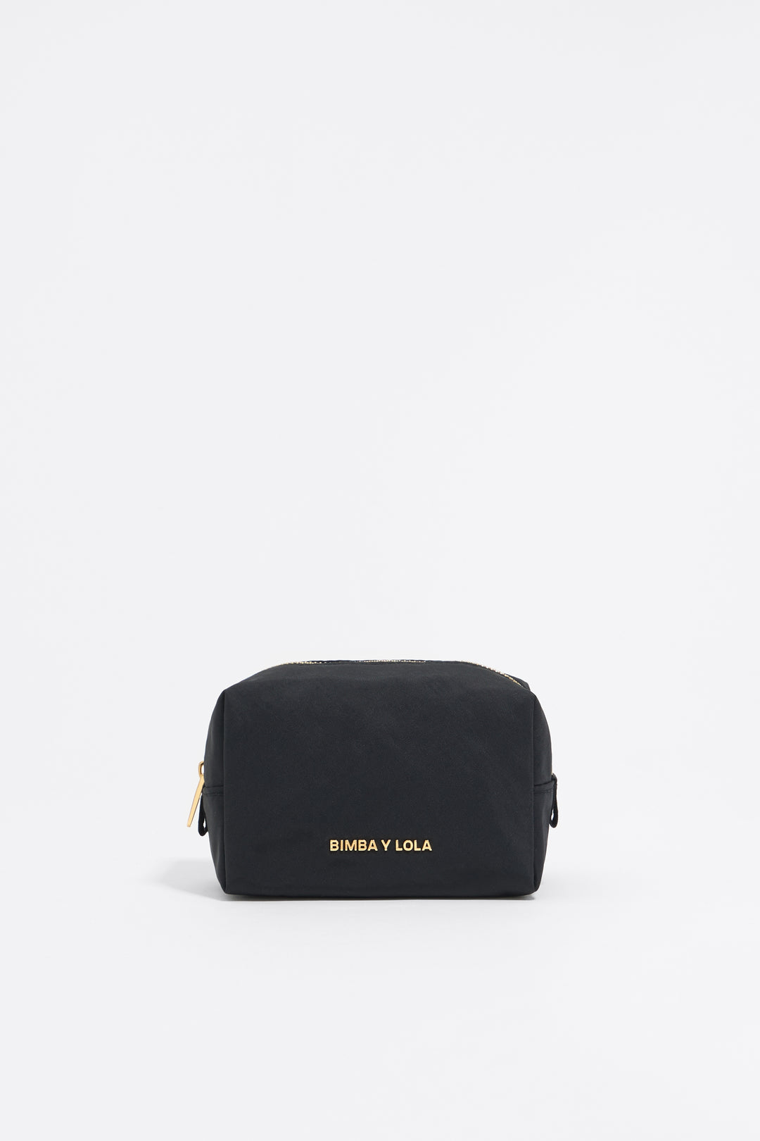 Small black nylon make-up case