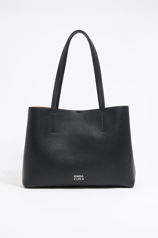 Large black leather Chihuahua shopper bag - MYHOLDAL LEBANON
