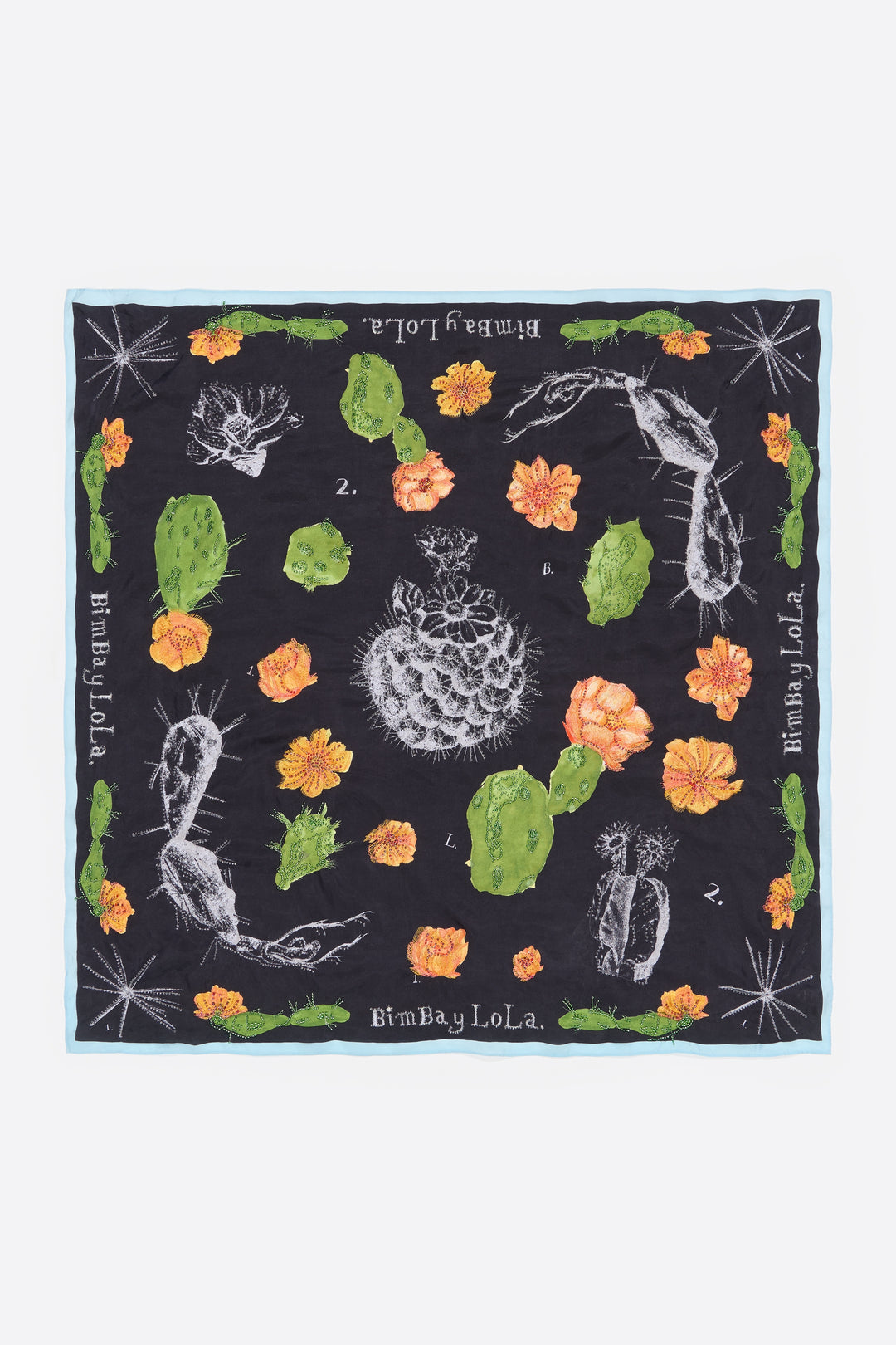 Beaded cactus scarf