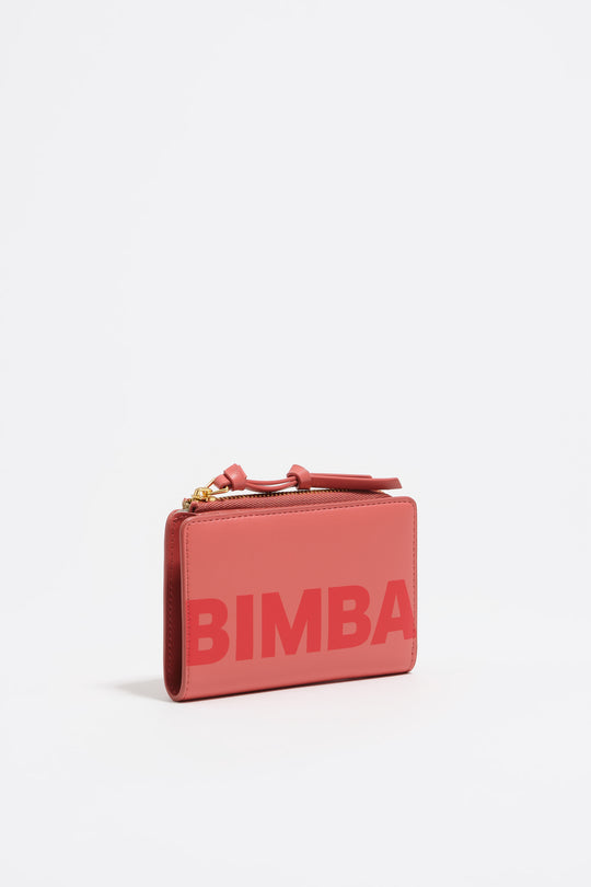 Bubblegum pink leather purse