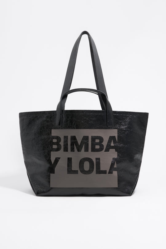 Black big shopper bag - MYHOLDAL LEBANON