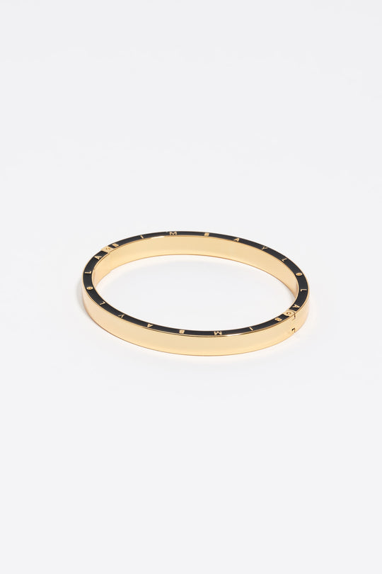 Black logo bracelet
