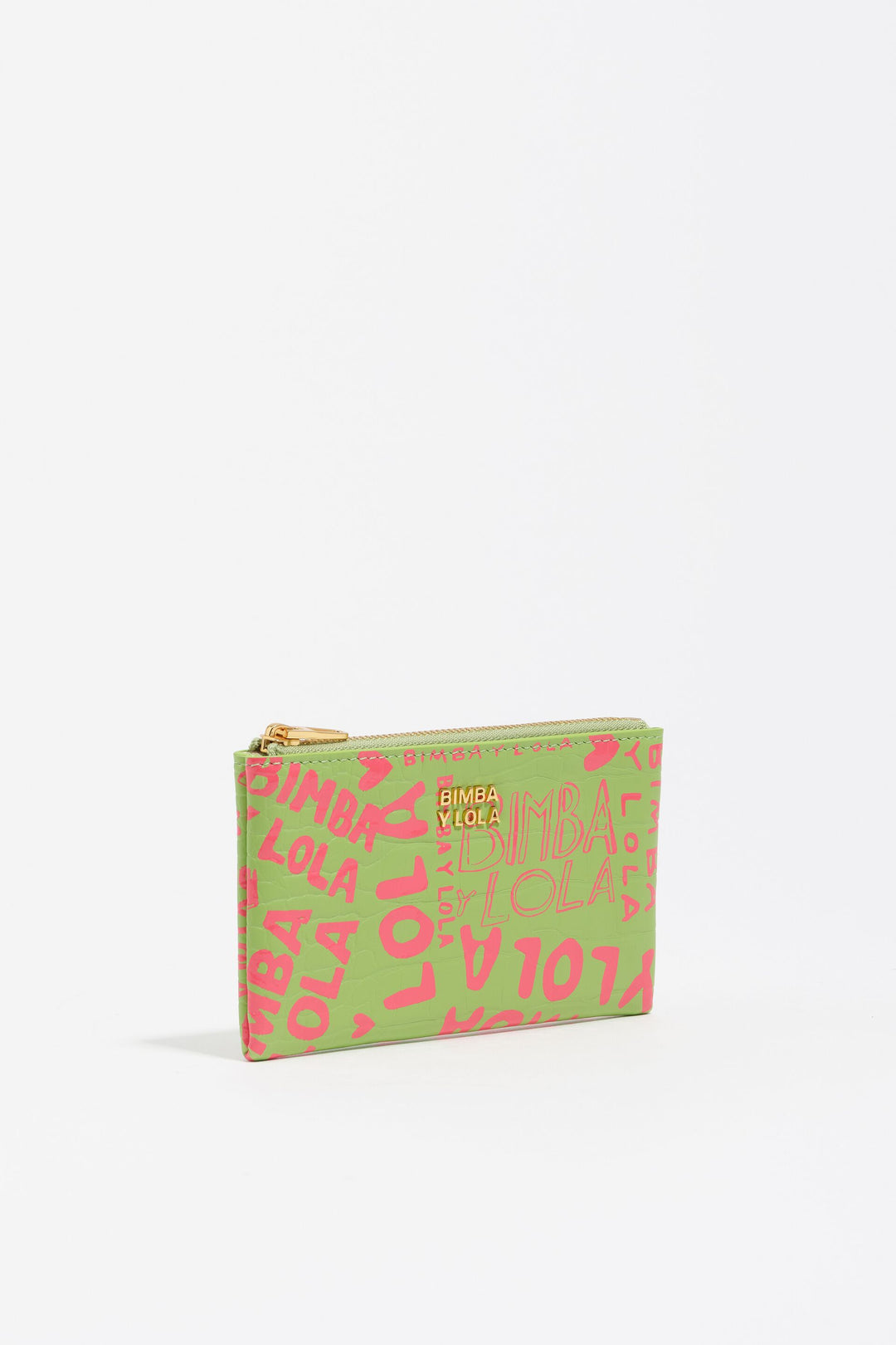 Pink lime print coin purse