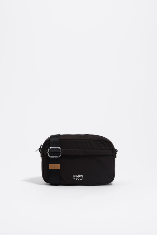Charcoal nylon mini bag