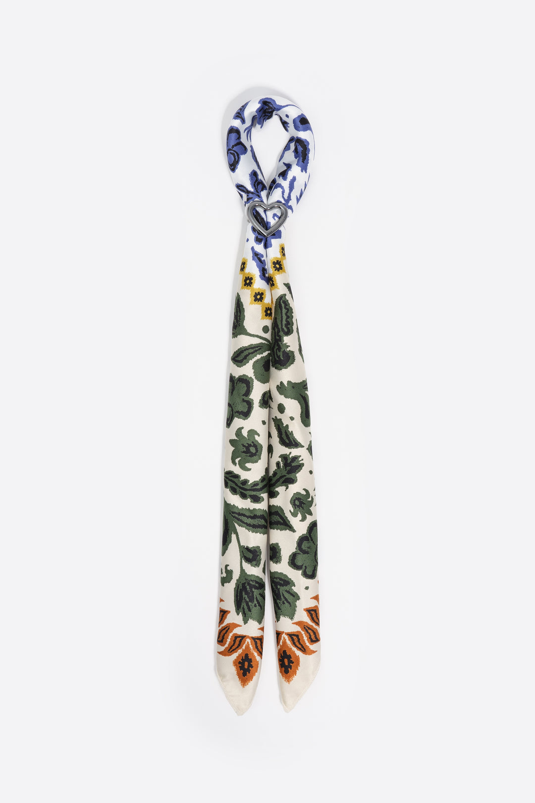 Vanilla Ikatmix print scarf bag charm