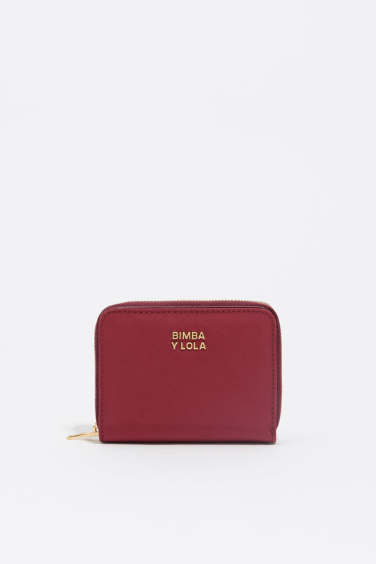 Burgundy nylon flap purse - MYHOLDAL LEBANON