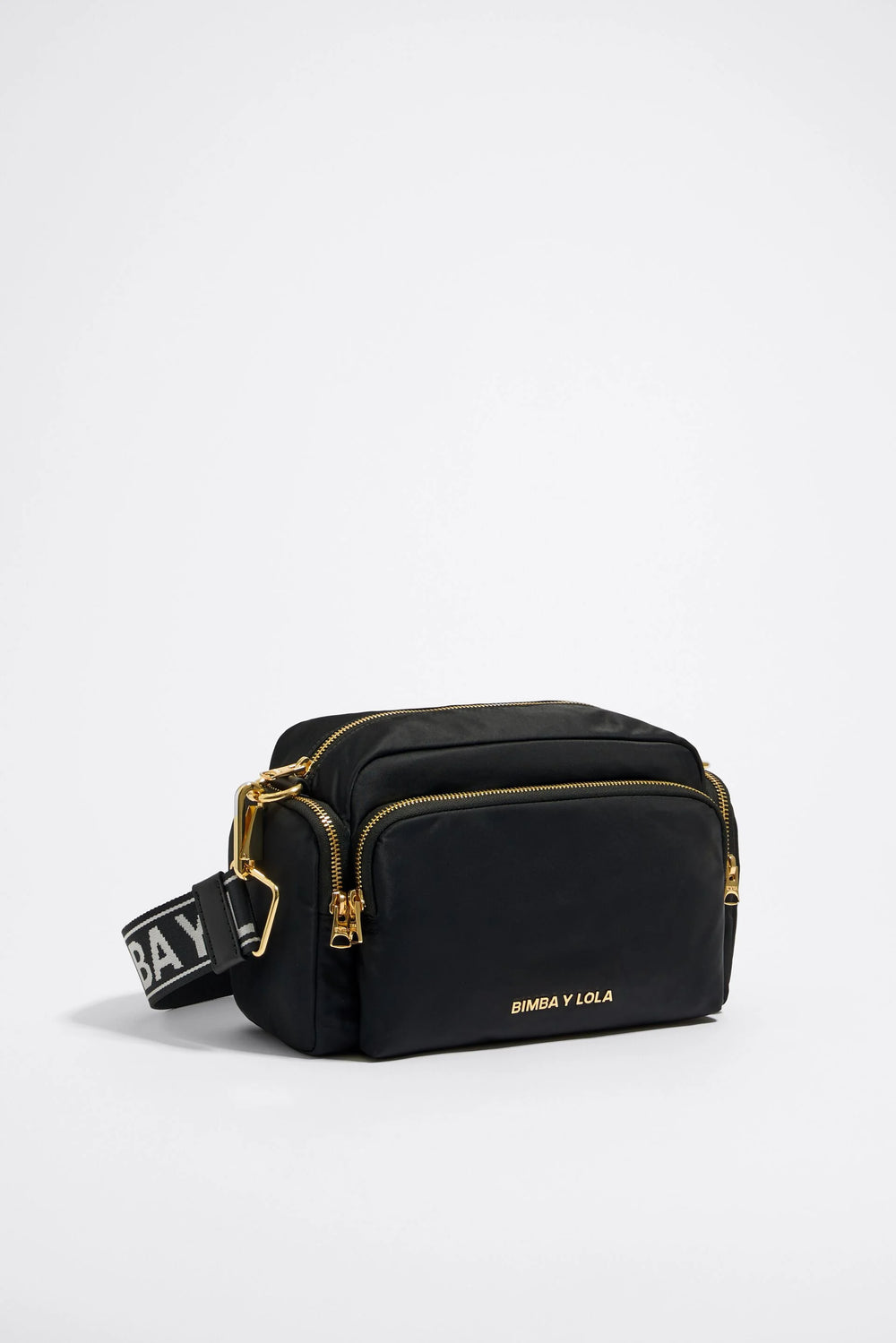 Medium black nylon Pocket crossbody bag