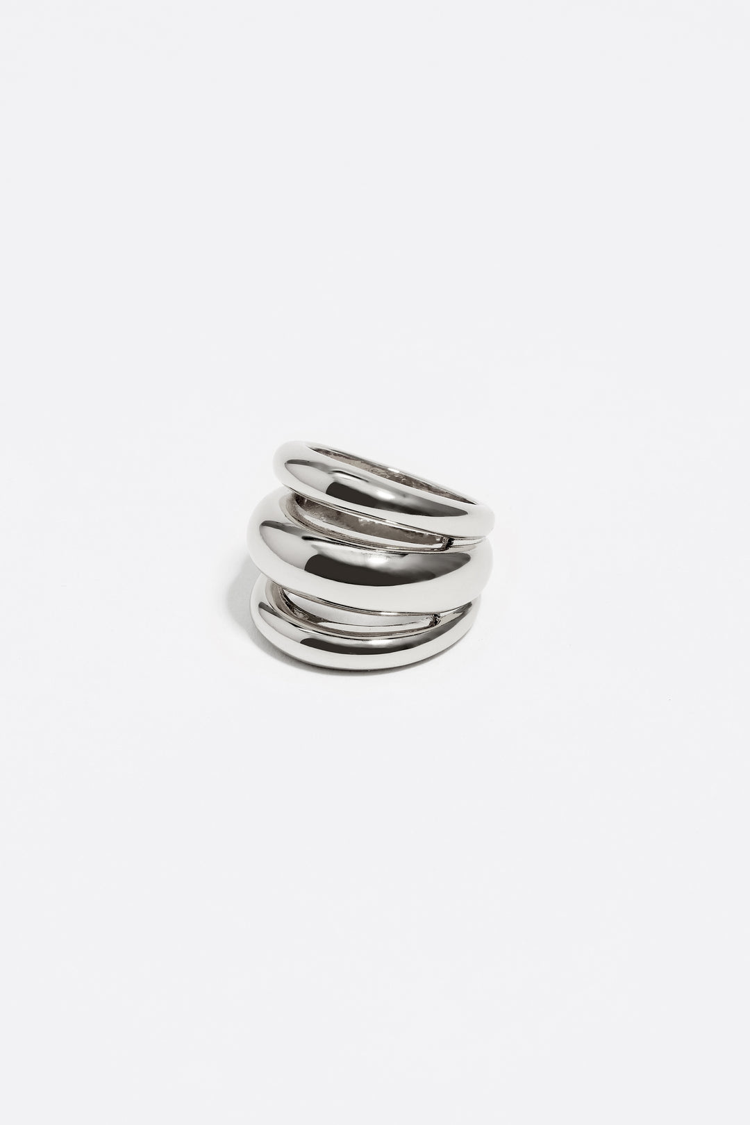 Silver bands ring