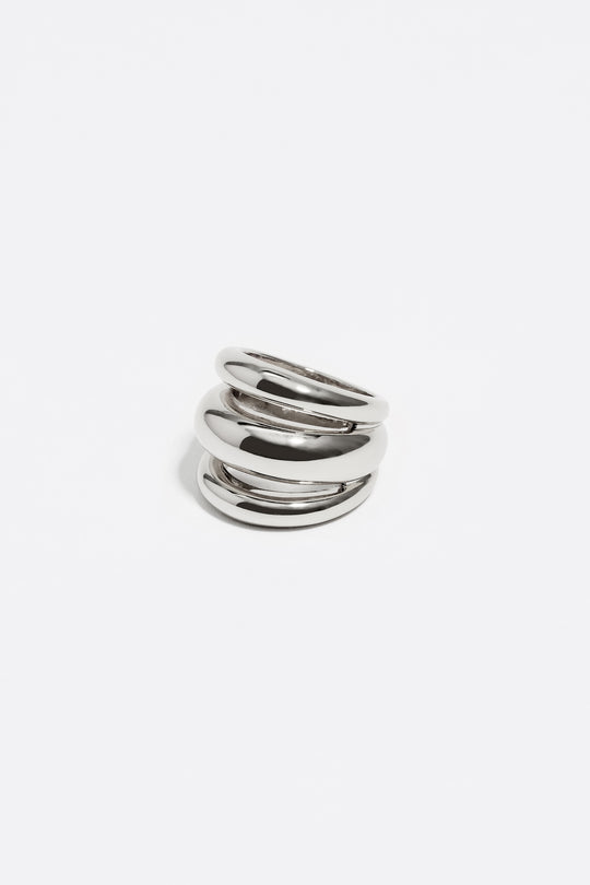 Silver bands ring