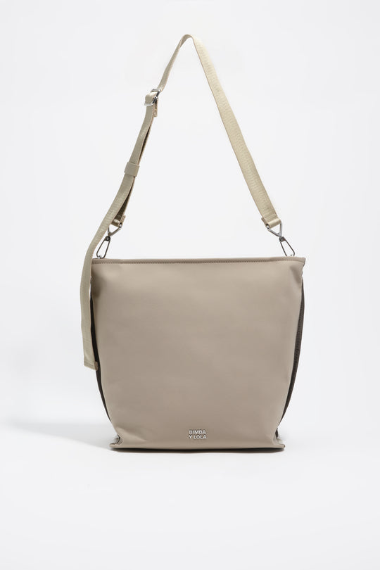 Large stone nylon Carlino bag
