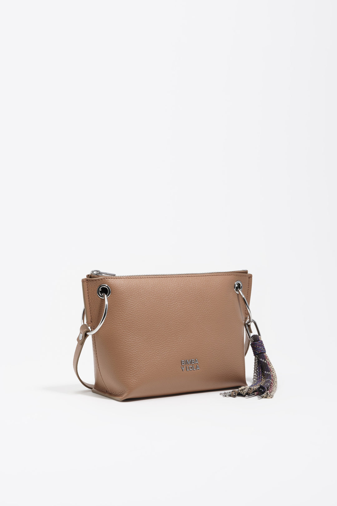 Medium light brown leather Trapecio bag