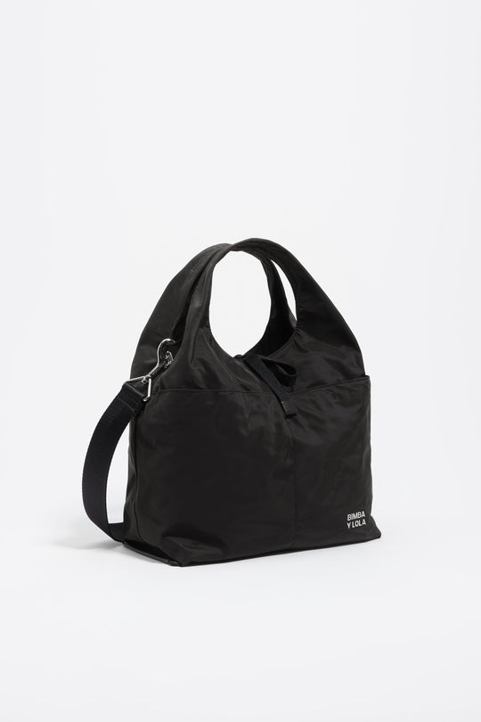 Medium charcoal nylon Paper bag