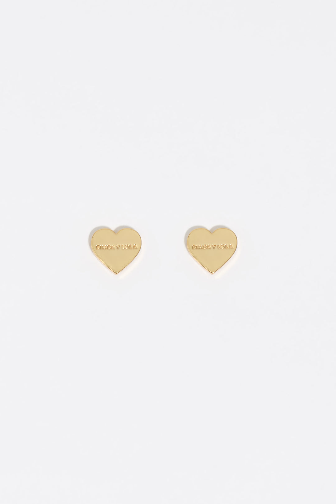 Golden heart earrings