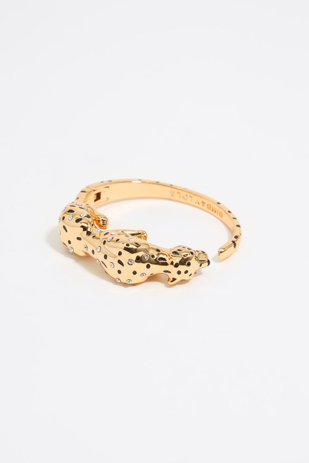 Gold and black panther bracelet