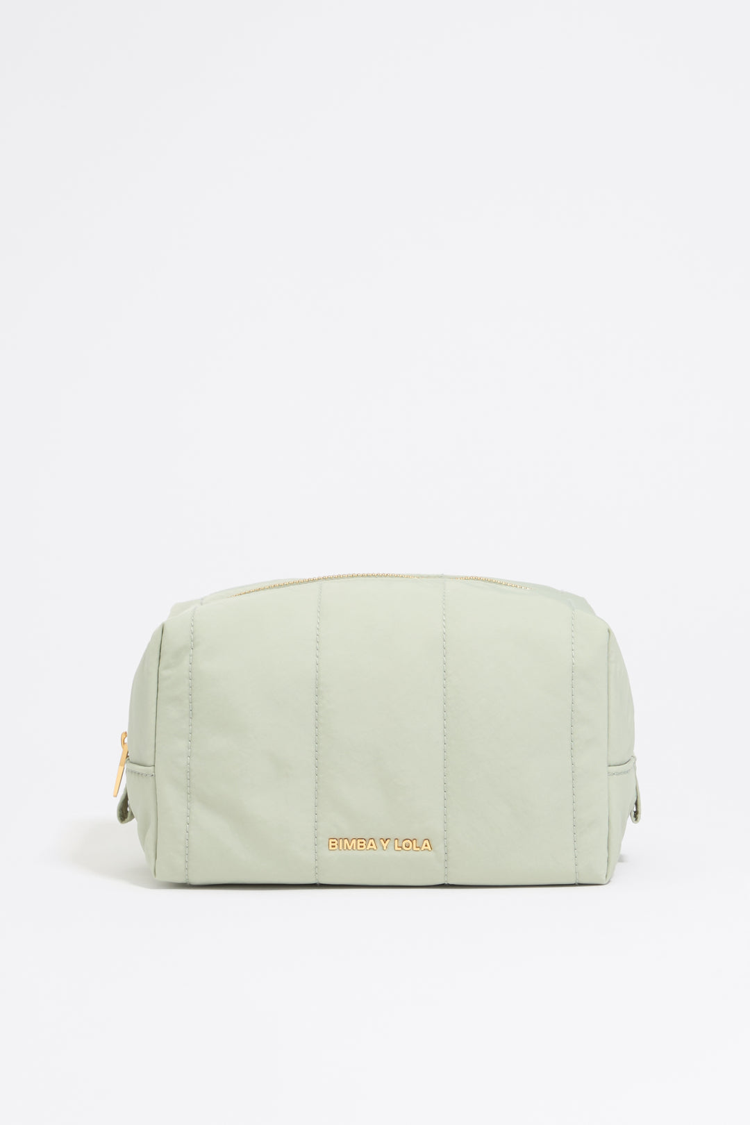 Medium aquamarine nylon make-up case