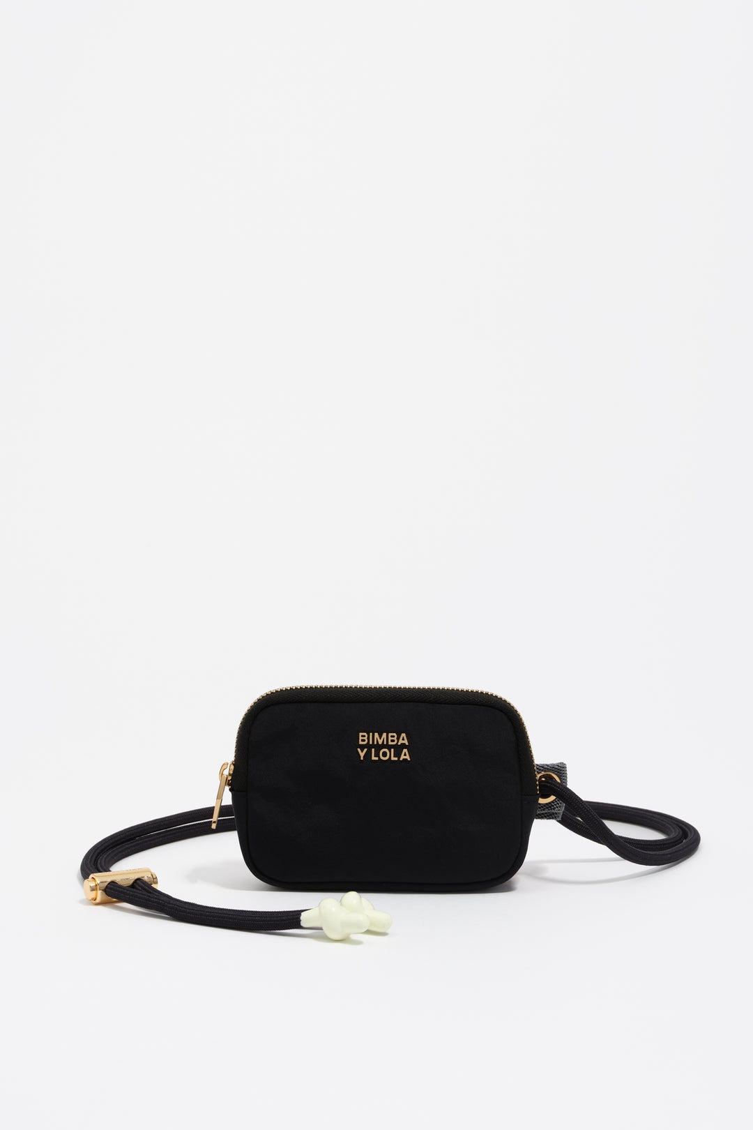 Black nylon coin purse