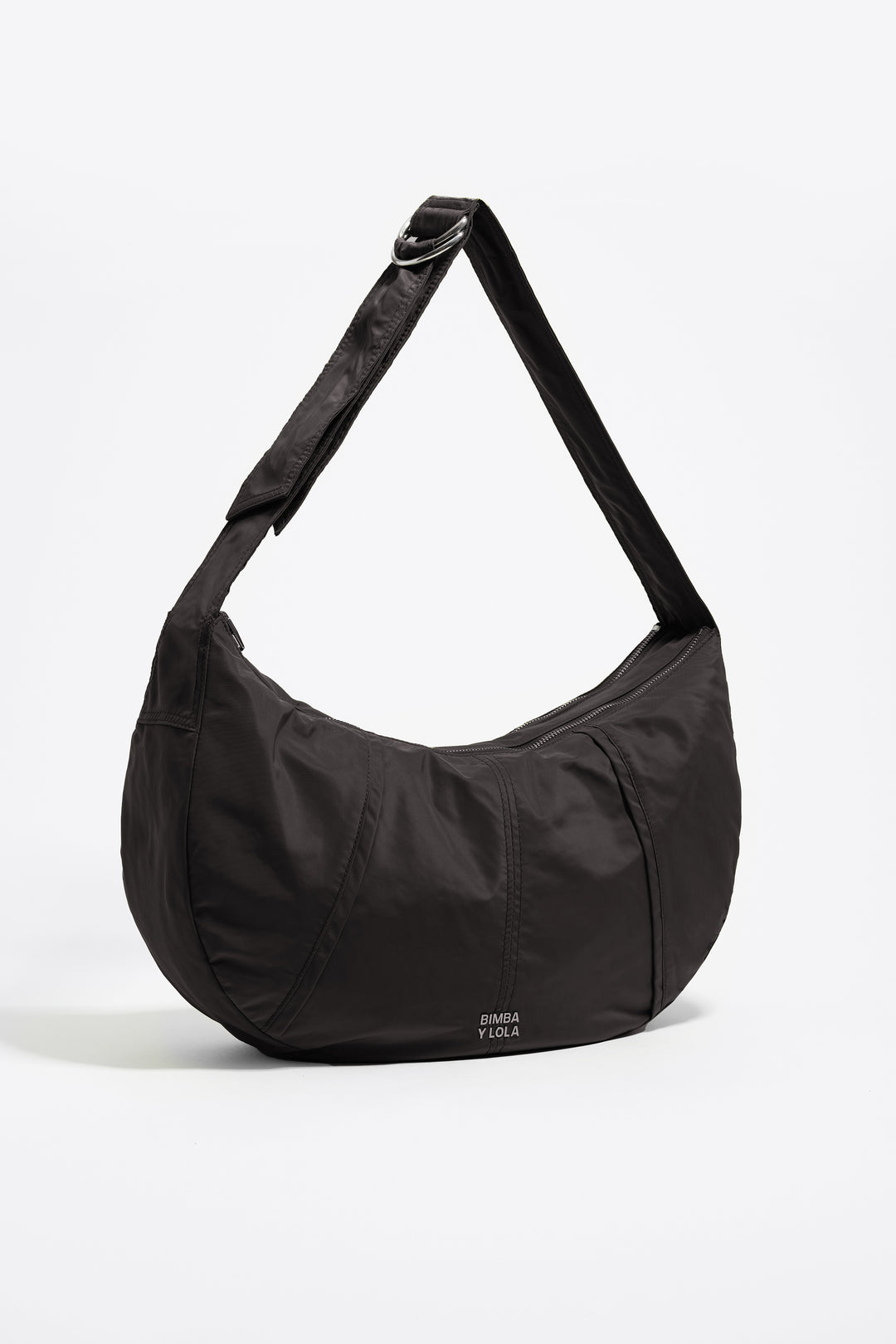 Large charcoal Moon bag