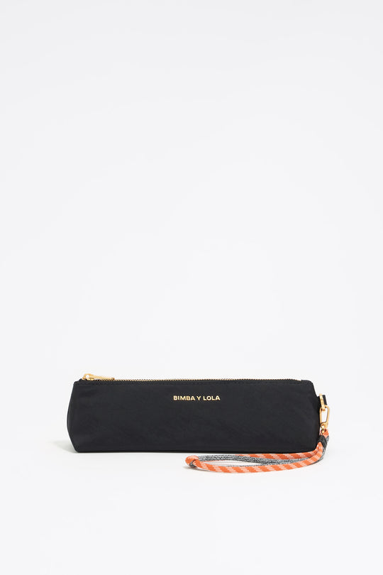 Black nylon make-up case