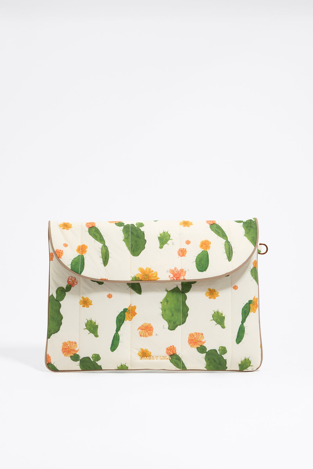 Ivory Cactus nylon 13.5" laptop sleeve